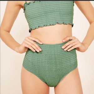 Reformation Greta Sea Foam Bikini Bottoms